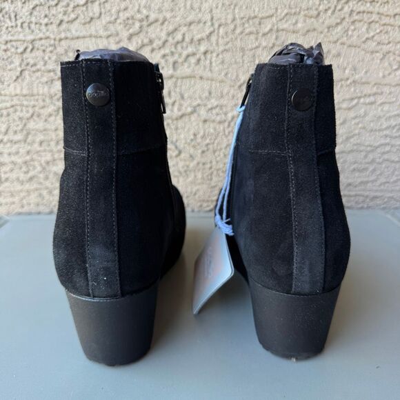 Birkenstock Papillio Ebba Wedge Boots Women’s 10US or 41EU Black Suede Leather - Picture 4 of 13